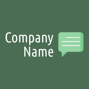 Chat logo on a Como background - Comunicaciones