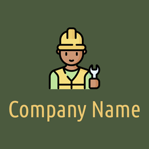 Worker logo on a Lunar Green background - Negócios & Consultoria