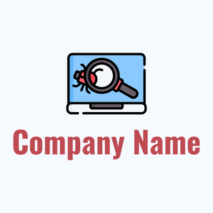Antivirus logo on a Blue background - Internet