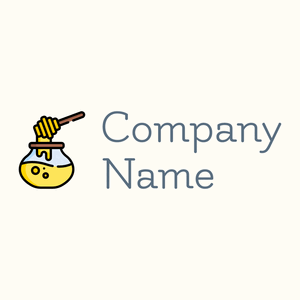 Honey logo on a Floral White background - Comida & Bebida