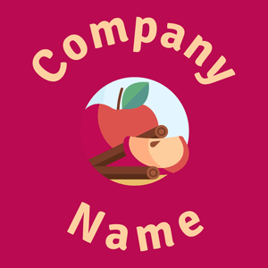 Alice Blue Apple on a Jazzberry Jam background - Landbouw