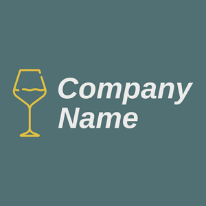 Wine glass logo on a William background - Agricultura