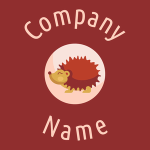Hedgehog logo on a Guardsman Red background - Animales & Animales de compañía