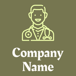 Doctor logo on a Peat background - Hospital & Farmácia