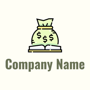 Financial logo on a Ivory background - Negócios & Consultoria