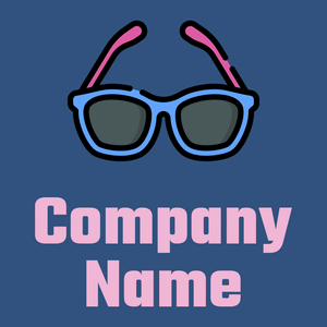 Sunglasses logo on dark blue background - Mode & Schönheit