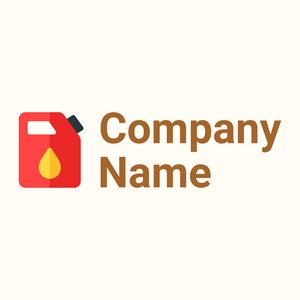 Gas can logo on a Floral White background - Auto & Voertuig