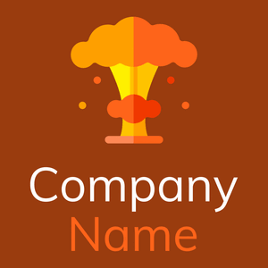 Nuclear explosion on a Saddle Brown background - Juegos & Entretenimiento