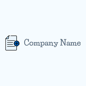 Add file logo on a Alice Blue background - Abstrait
