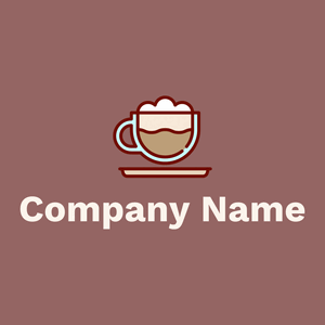 Maroon Cappuccino on a Copper Rose background - Nourriture & Boisson