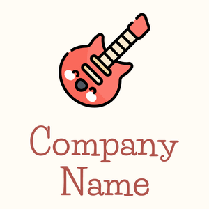 Electric guitar on a Floral White background - Divertissement & Arts