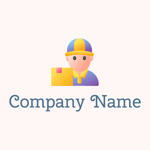 Delivery courier logo on a Snow background - Auto & Voertuig