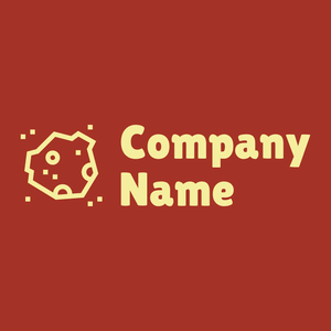 Meteorite logo on a Brown background - Abstrait