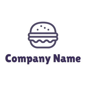 Burger logo on a White background - Comida & Bebida