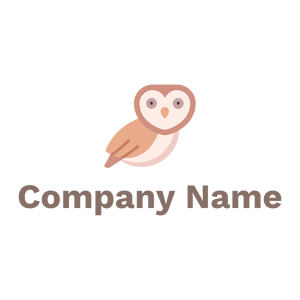 Owl logo on a White background - Abstract