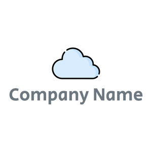 Alice Blue Cloud computing on a White background - Abstrato