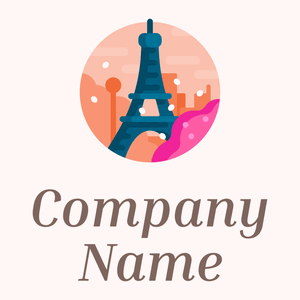Paris logo on a Snow background - Architektur