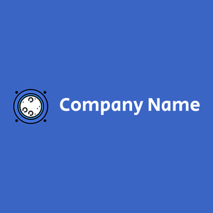 Full moon logo on a Free Speech Blue background - Paisage