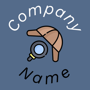 Detective logo on a Kashmir Blue background - Sécurité