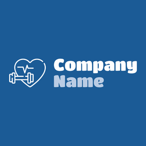 Dumbbell logo on a Allports background - Deportes