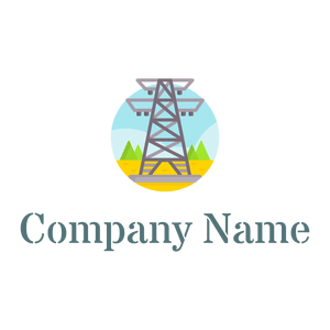 Electric tower logo on a White background - Construção & Ferramentas