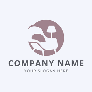 chair and lamp furniture logo - Muebles de casa