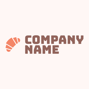 Croissant logo on a Snow background - Alimentos & Bebidas