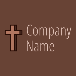 Crucifixion logo on a Jambalaya background - Religiosidade