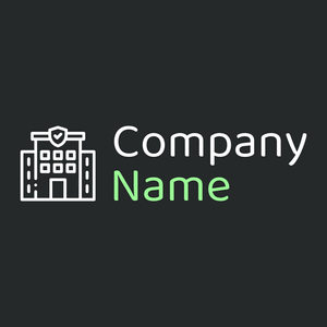 Insurance company logo on a Woodsmoke background - Costruzioni & Strumenti