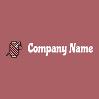 Needle logo on a Coral Tree background - Hospital & Farmácia