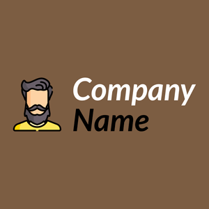 Man logo on a Dark Wood background - Fashion & Beauty