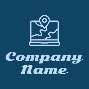 Laptop logo on a Blue Stone background - Business & Consulting