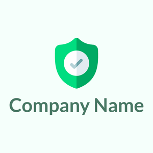 Shield logo on a Mint Cream background - Negócios & Consultoria
