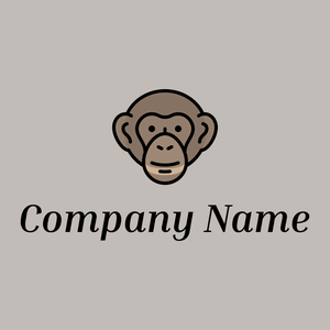 Chimpanzee on a Pale Slate background - Tiere & Haustiere