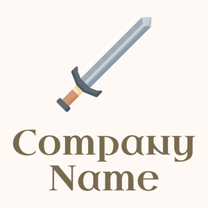 Sword logo on a Seashell background - Arte & Intrattenimento