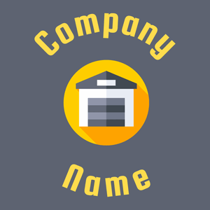 Garage logo on a Comet background - Costruzioni & Strumenti