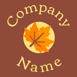 Maple leaf logo on a Mojo background - Floral