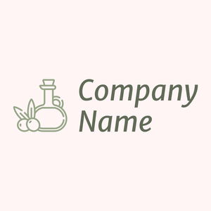 Olive oil logo on a Snow background - Agriculture