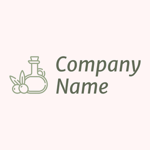 Olive oil logo on a Snow background - Landwirtschaft