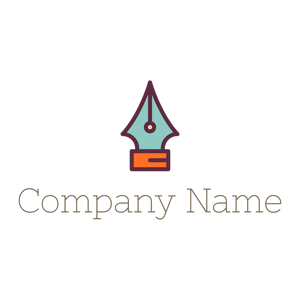Ink pen logo on a White background - Comunicaciones