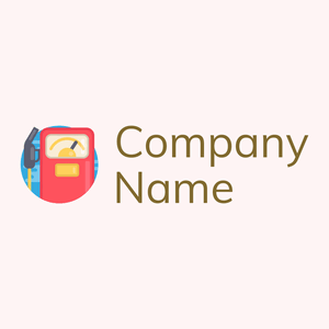 Gas station logo on a Snow background - Auto & Voertuig