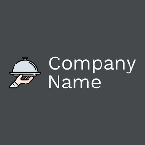 Waiter logo on a Tuna background - Essen & Trinken
