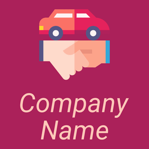 Car dealer logo on a Rose background - Automobiles & Vehículos