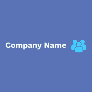 Multiple users silhouette logo on a Chetwode Blue background - Entreprise & Consultant