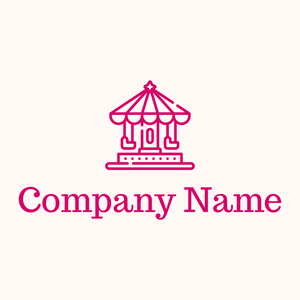 Merry go round logo on a Seashell background - Giochi & Divertimento