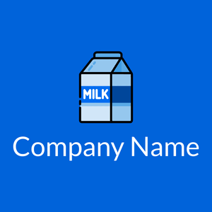 Milk logo on a Navy Blue background - Domaine de l'agriculture