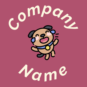Dog on a Blush background - Arte & Entretenimiento