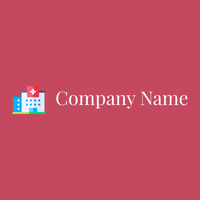 Hospital logo on a Mandy background - Medical & Farmacia