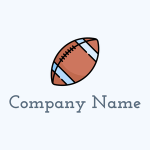 Rugby ball on a Alice Blue background - Sport
