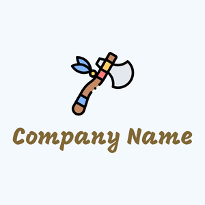 Axe on a Alice Blue background - Divertissement & Arts